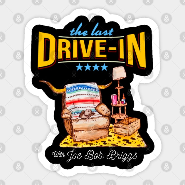 Late Night Drive-in Chair Sticker by ReneB615